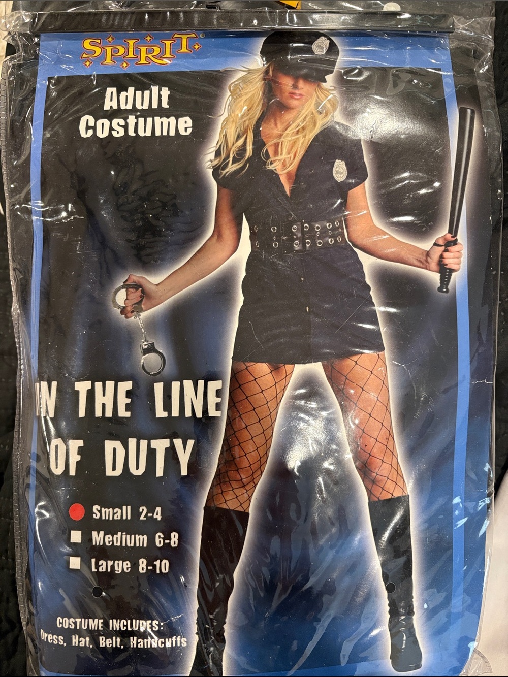 Spirit Black Women's Police Costume Dress Set